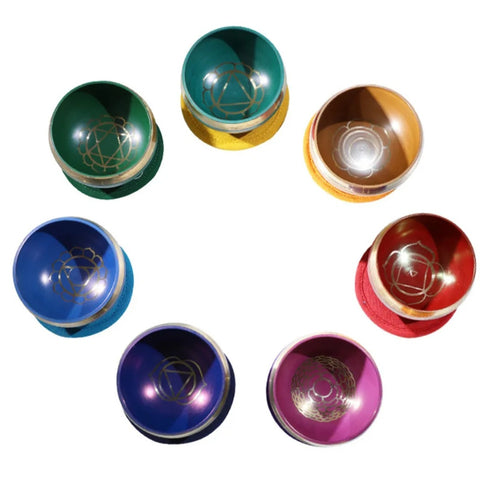 7 Piece set of Tibetan Singing Bowls