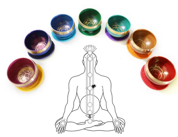 7 Piece set of Tibetan Singing Bowls