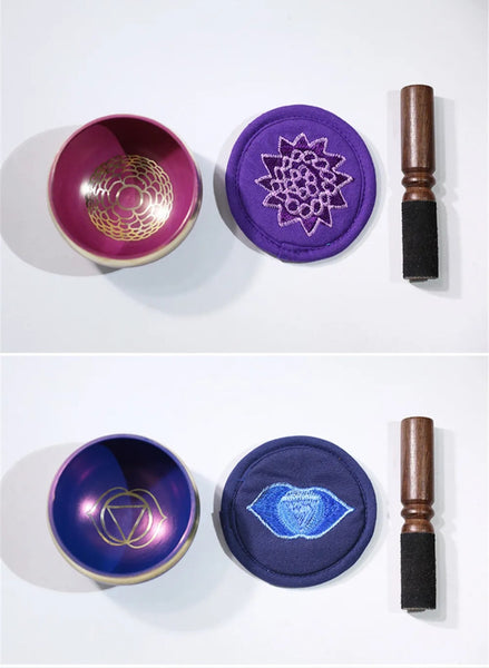 7 Piece set of Tibetan Singing Bowls