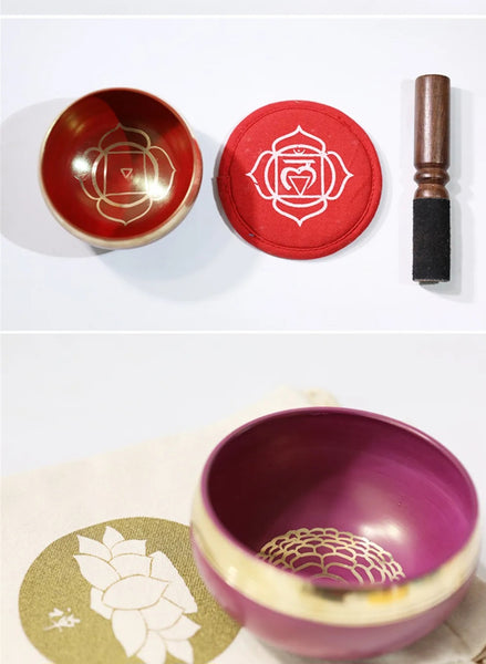7 Piece set of Tibetan Singing Bowls