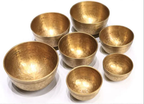 7 Piece set of Tibetan Singing Bowls