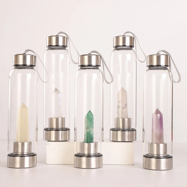 Crystal and Gemstone Drink Bottles