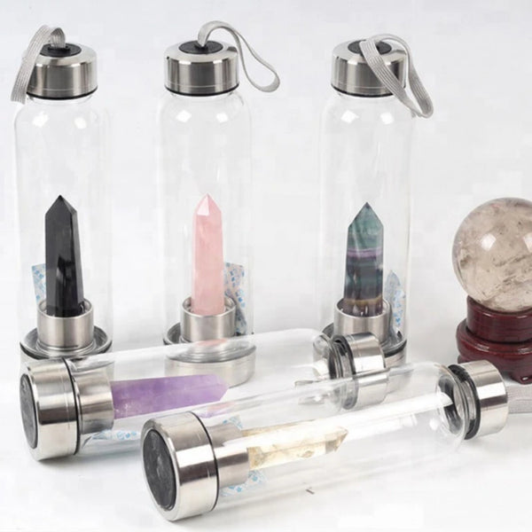 Crystal and Gemstone Drink Bottles