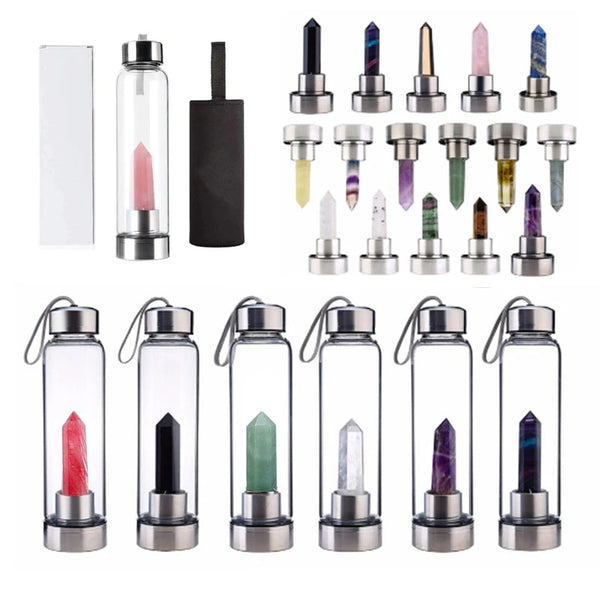 Crystal and Gemstone Drink Bottles