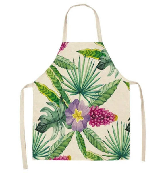Plant Print Aprons