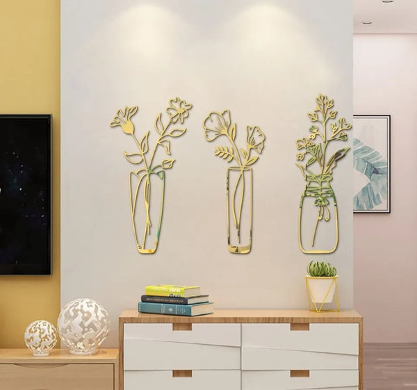 Leaf Mirror Wall Stickers