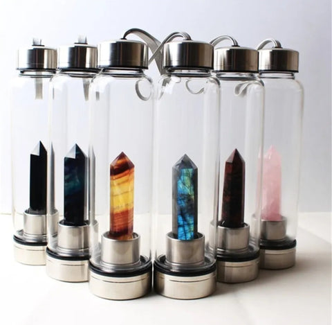 Crystal and Gemstone Drink Bottles