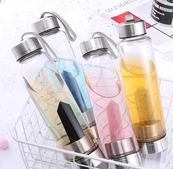 Crystal and Gemstone Drink Bottles