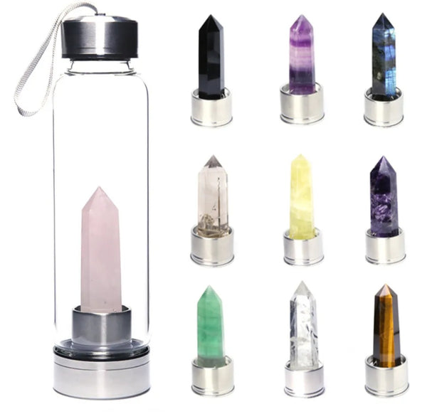 Crystal and Gemstone Drink Bottles
