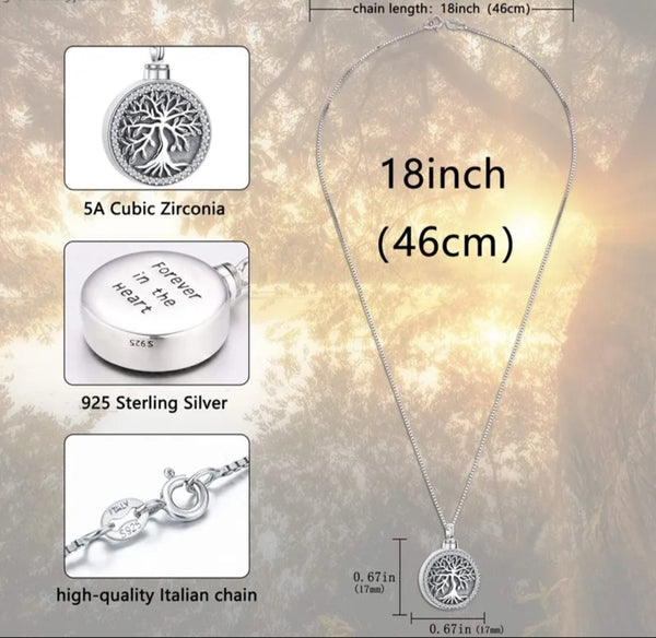 Cremation Jewellery Tree Of Life Pendant