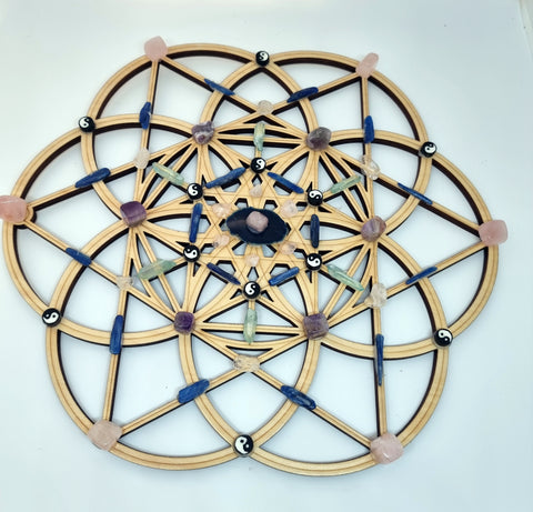 Crystal Grid for Love and Peace - 30cm