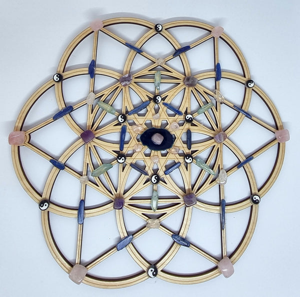 Crystal Grid for Love and Peace - 30cm