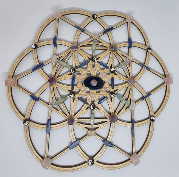 Crystal Grid for Love and Peace - 30cm