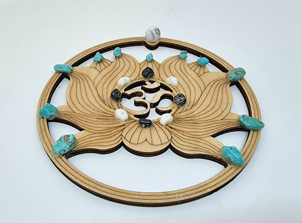 "OM" Crystal Grid - 15cm