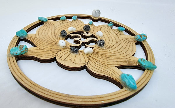 "OM" Crystal Grid - 15cm