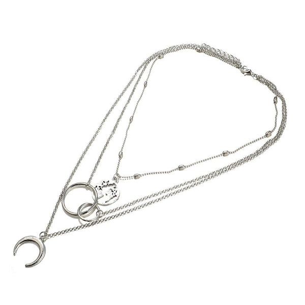 3 Piece Multi-Layer Pendant Necklace