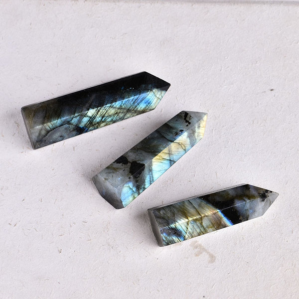 1PC Natural Crystal Labradorite Crystal Point