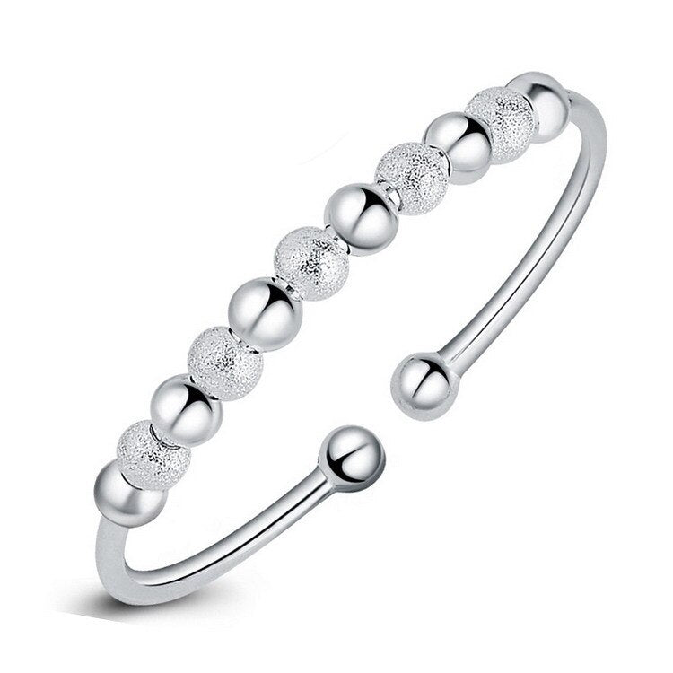 Sterling Silver Bead Cuff Bracelet