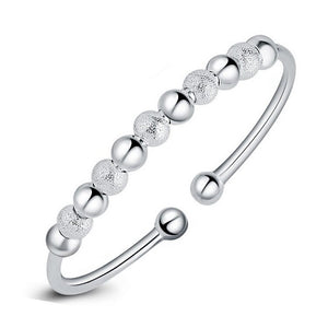 Sterling Silver Bead Cuff Bracelet
