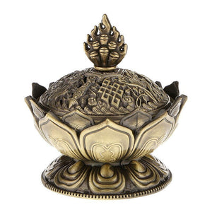 Bronze Lotus Cone Incense Burner