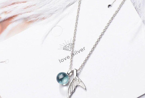 Sterling Silver Mermaid Pendant Necklace