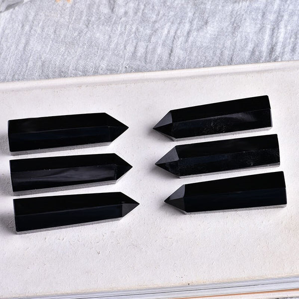 1PC Natural Rock Obsidian Crystal Point