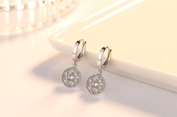 Sterling Silver Lotus Earings