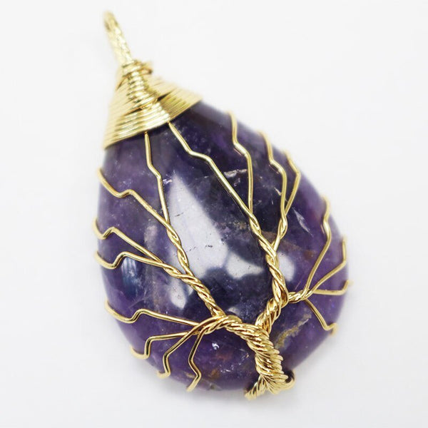 Water Drop Tree of Life Pendants