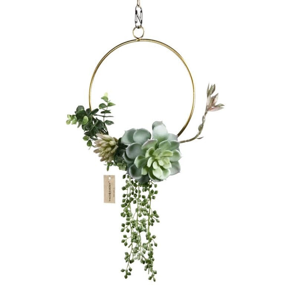 Wreath with Artificial Greenery