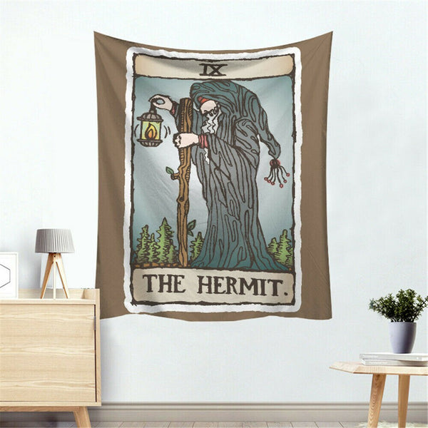 Tarot Card Tapestry Wall Hanging in Colour