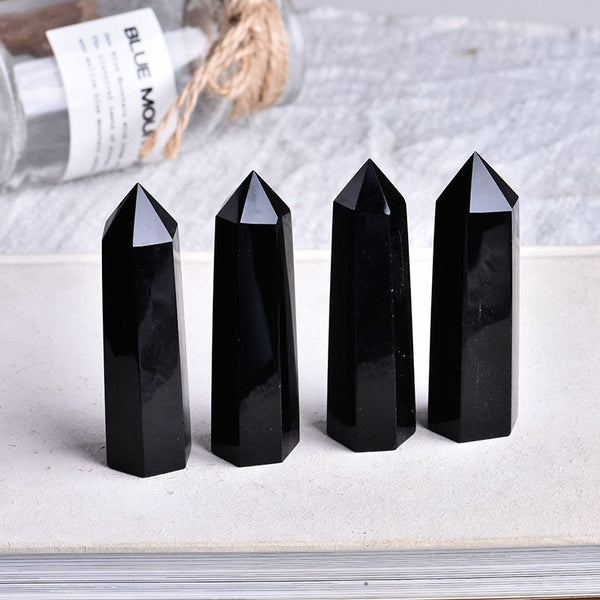 1PC Natural Rock Obsidian Crystal Point