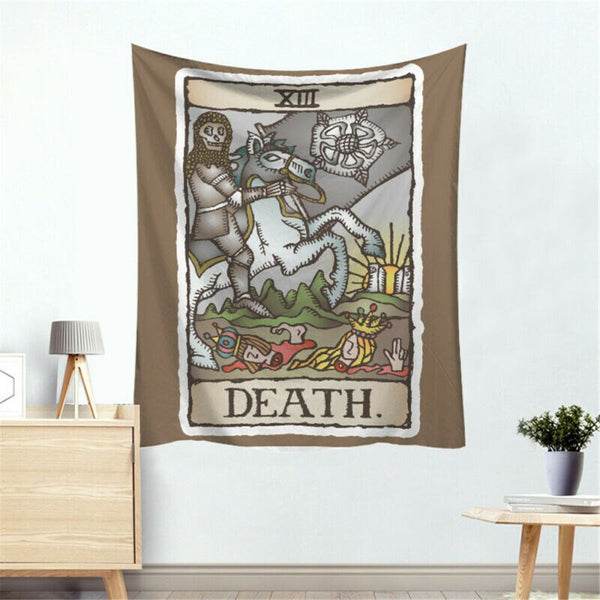 Tarot Card Tapestry Wall Hanging in Colour