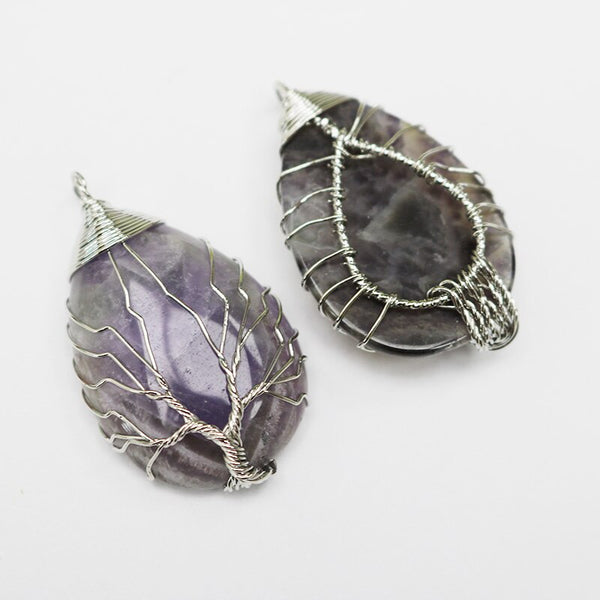 Water Drop Tree of Life Pendants