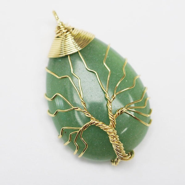 Water Drop Tree of Life Pendants