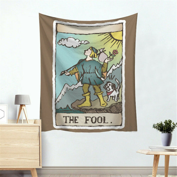 Tarot Card Tapestry Wall Hanging in Colour