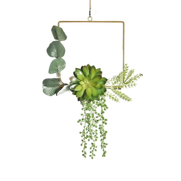 Wreath with Artificial Greenery