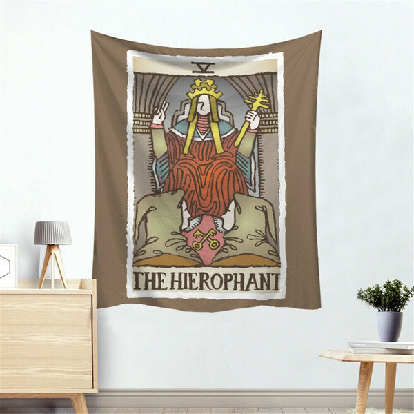 Tarot Card Tapestry Wall Hanging in Colour