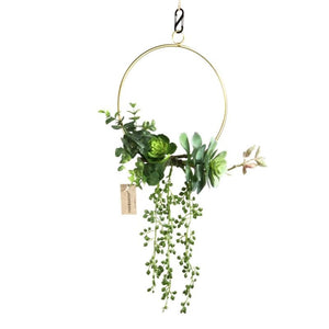 Wreath with Artificial Greenery
