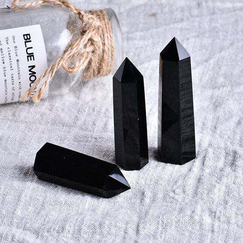 1PC Natural Rock Obsidian Crystal Point