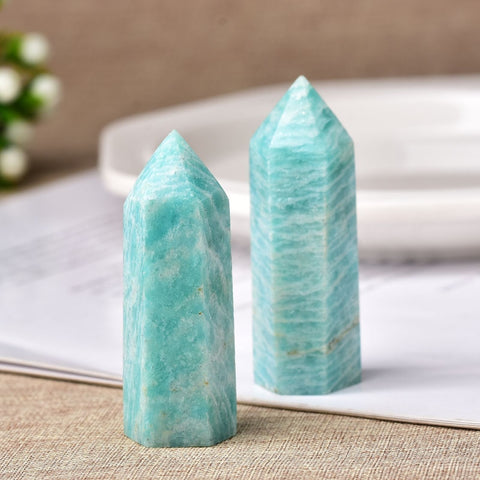 1pc Natural Amazonite Crystal Point