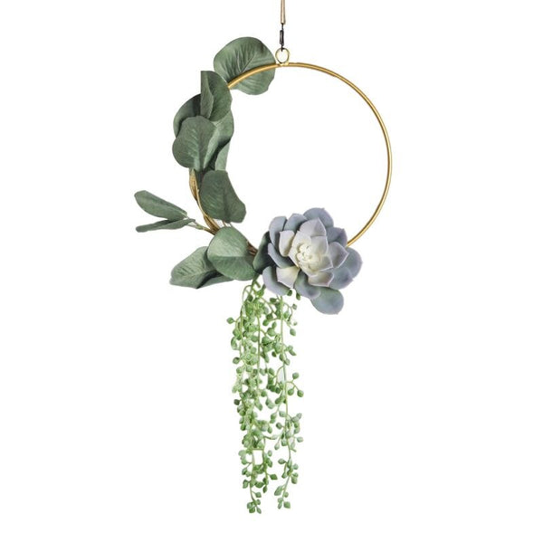 Wreath with Artificial Greenery