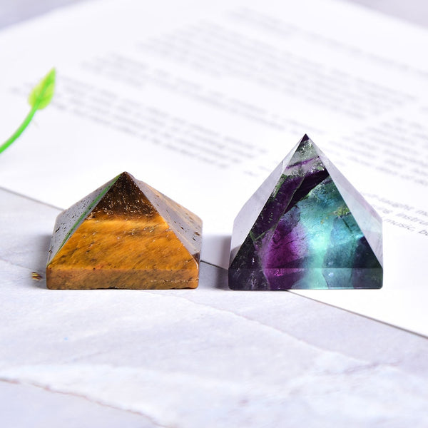 Natural Crystal Pyramid Healing Stones