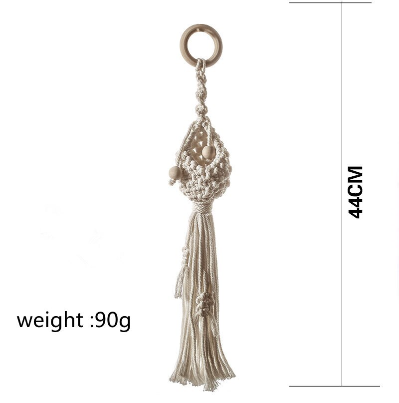 Small Macrame Plant Hanger or Mini Flower Basket