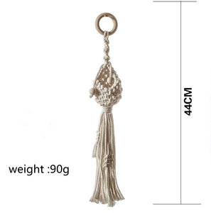 Small Macrame Plant Hanger or Mini Flower Basket