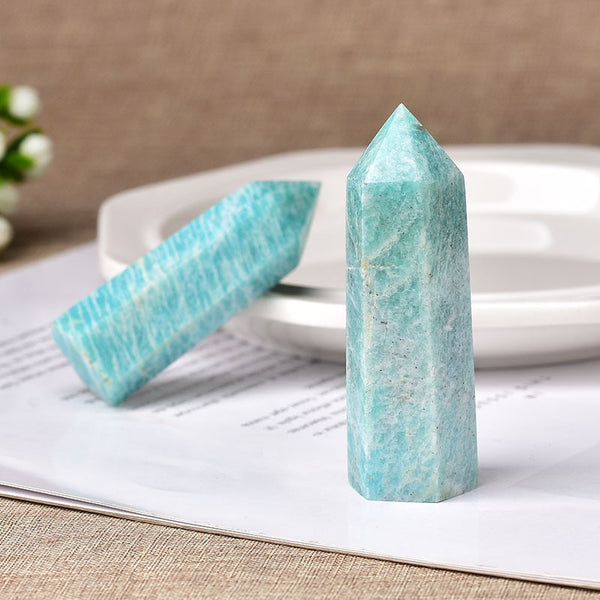 1pc Natural Amazonite Crystal Point