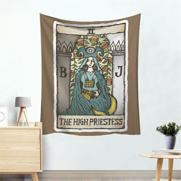 Tarot Card Tapestry Wall Hanging in Colour