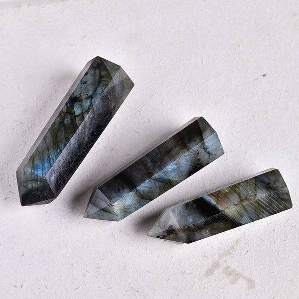 1PC Natural Crystal Labradorite Crystal Point