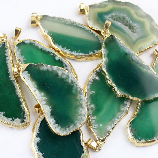 Natural Onyx Agate Pendants