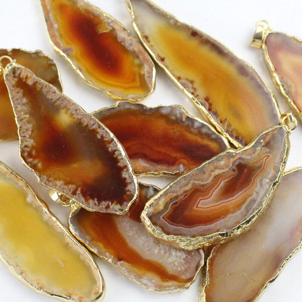 Natural Onyx Agate Pendants