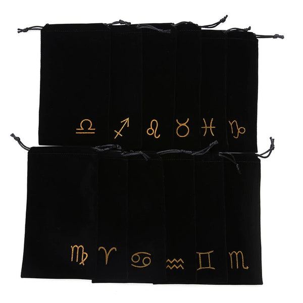Constellations Velvet Tarot Card Storage Bag